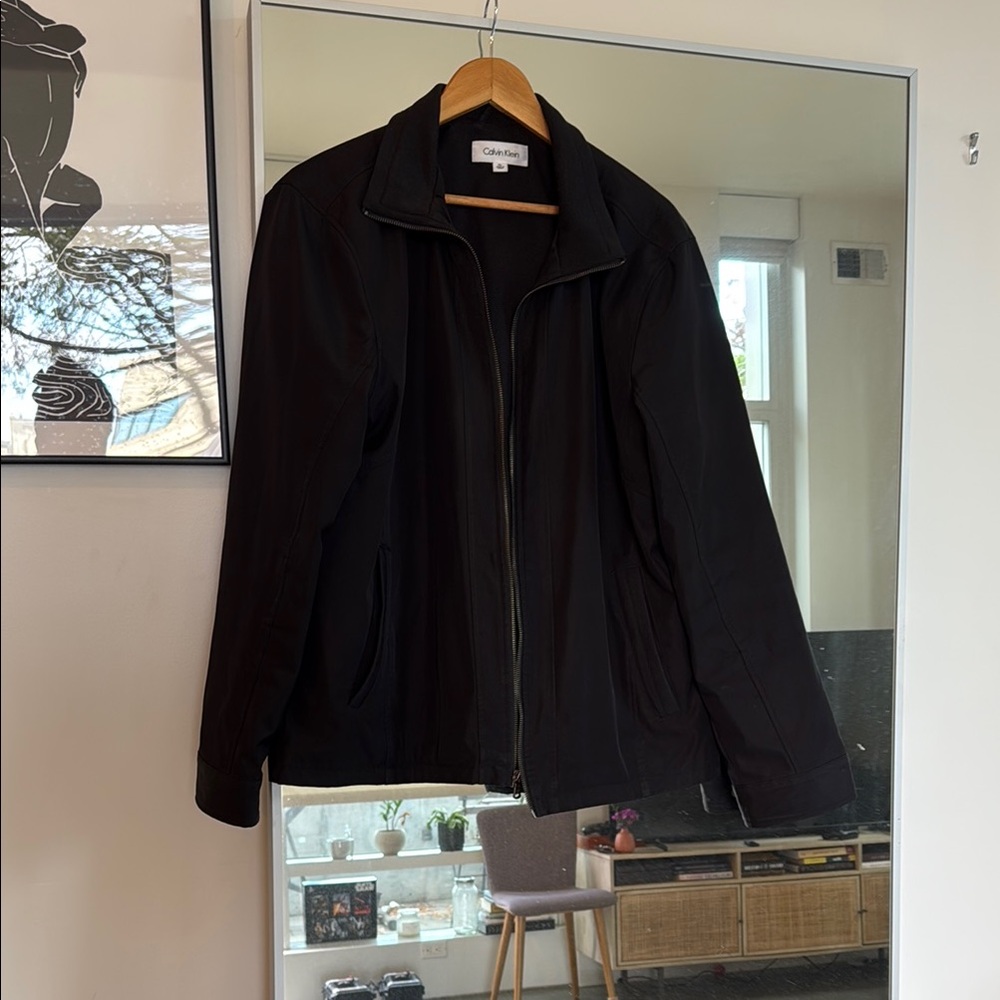 Calvin Klein Men's Black Bomber